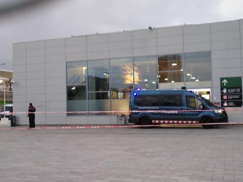 L'estació del TAV a Girona, blindada pels cossos policials