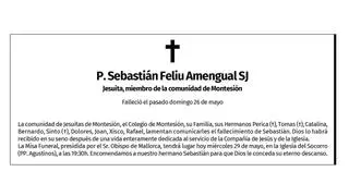 P. Sebastián Feliu Amengual SJ