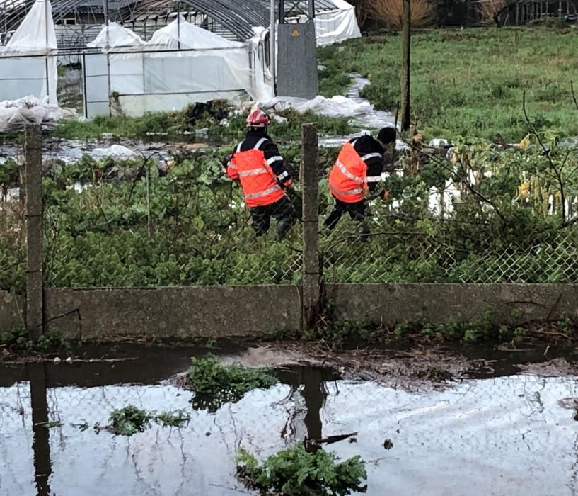 Las inundaciones en O Grove.