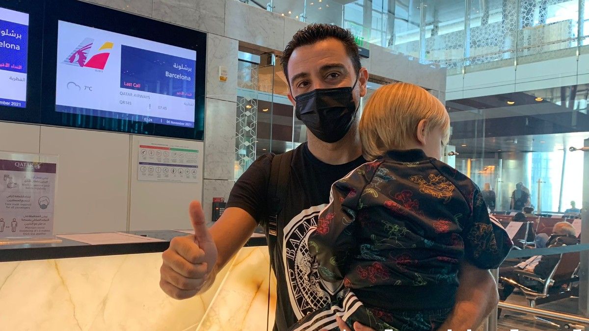 Xavi, a punto de partir hacia Barcelona