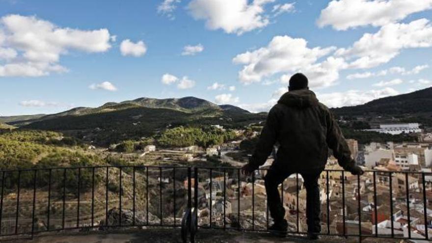 Una imagen de la sierra de Biar, donde un 75% del término municipal es masa forestal.