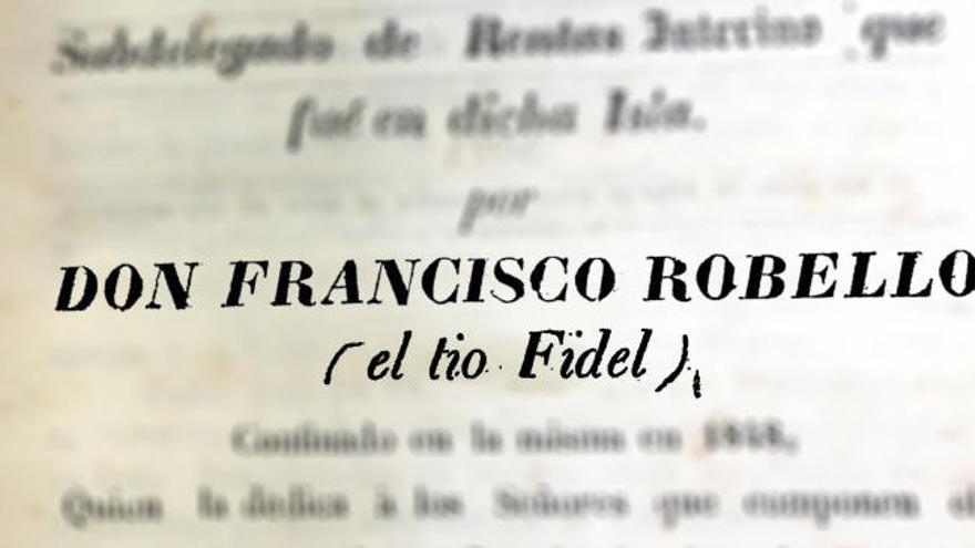 Detalle de la refutación que publicó el periodista Francisco Robello en respuesta al subdelegado de rentas