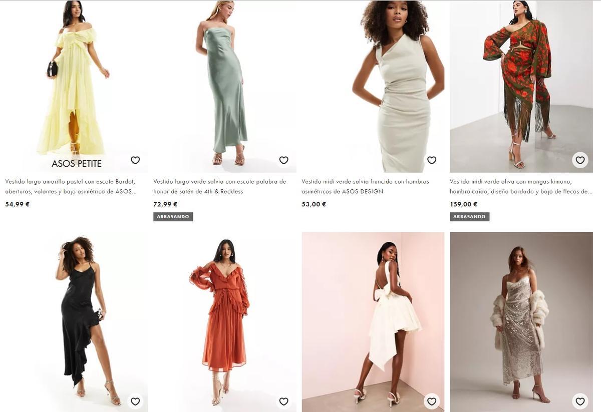 Vestidos de ASOS.