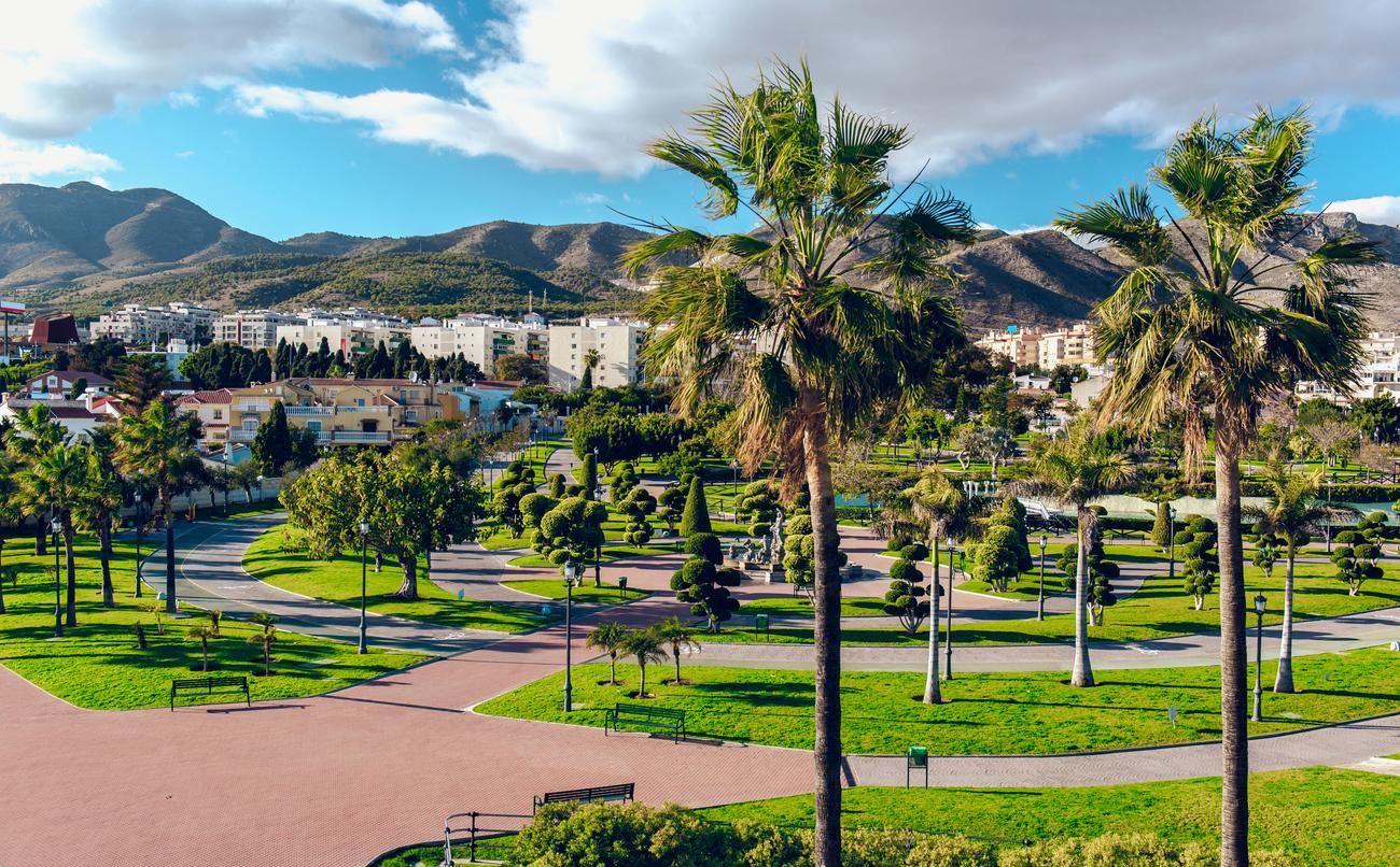 Vista del Parque de la Batería en Torremolinos.
