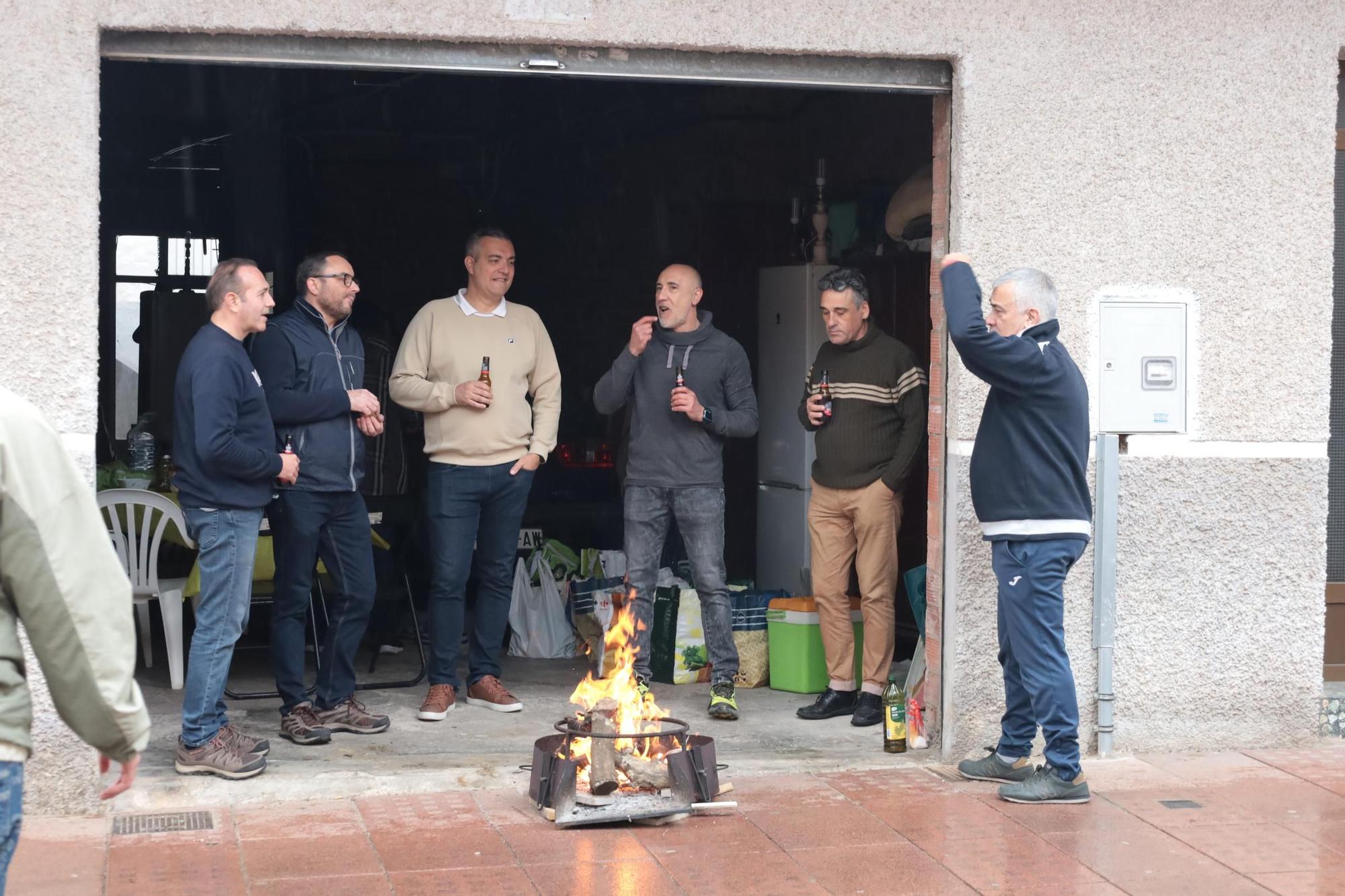 Lluvia en las paellas de Benicàssim