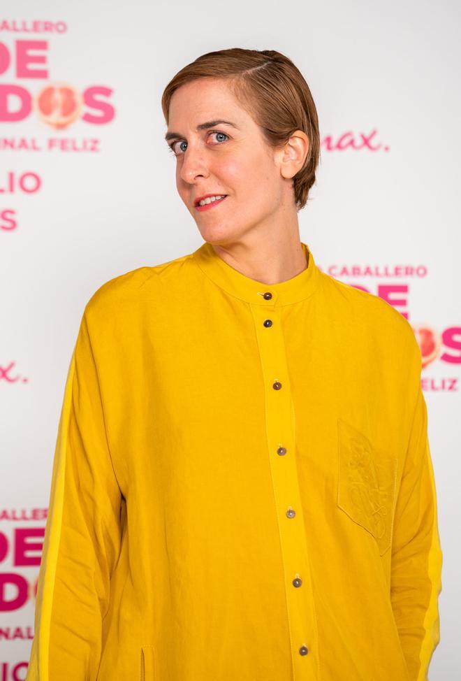 La actriz Aixa Villagrán, en la presentación de la película comedia 'Donde caben dos'