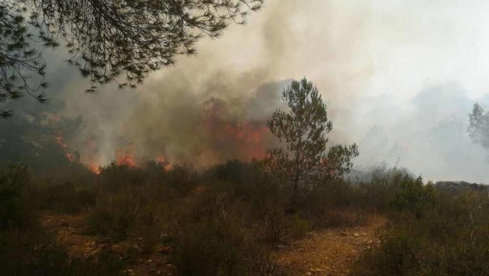 Tercer incendio en Cala Saona en un mes