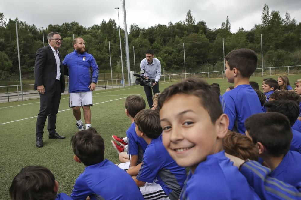 Presentación de Anquela como entrenador del Oviedo