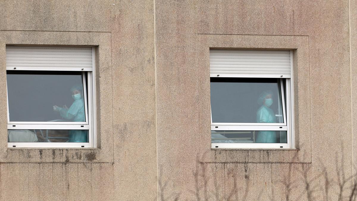 La residencia DomusVi de San Lázaro, en una imagen tomada durante la primera ola del virus