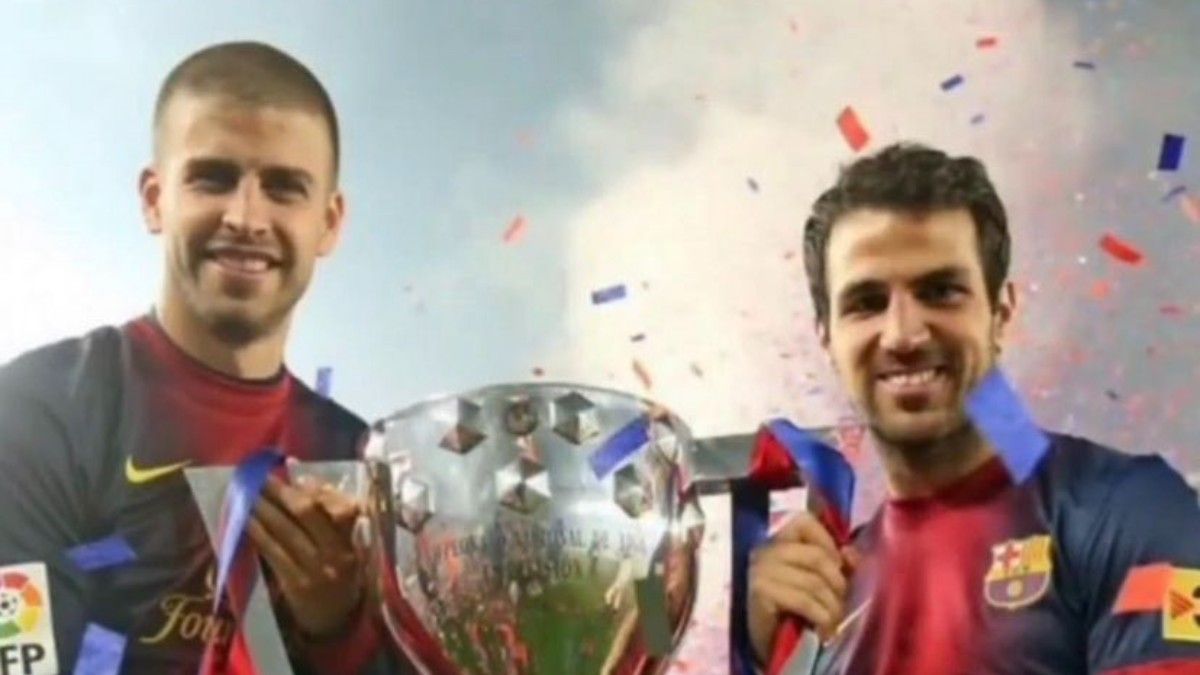 Piqué y Cesc Fàbregas