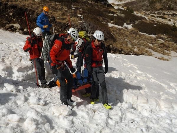 Simulacre de rescat a Vallter