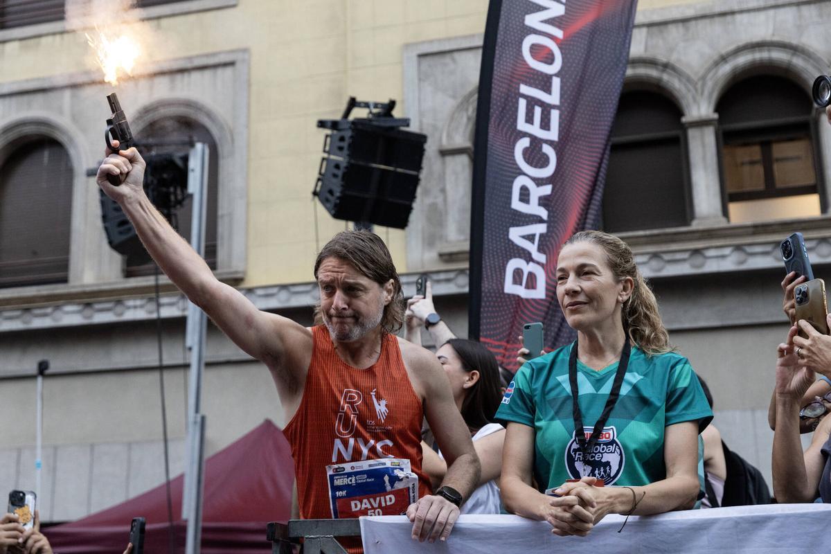 14.000 corredores participan en esta edición de la Cursa de la Mercè, en Barcelona.