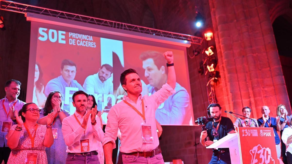 García Nicolás tras ser proclamado secretario del PSOE Provincial.