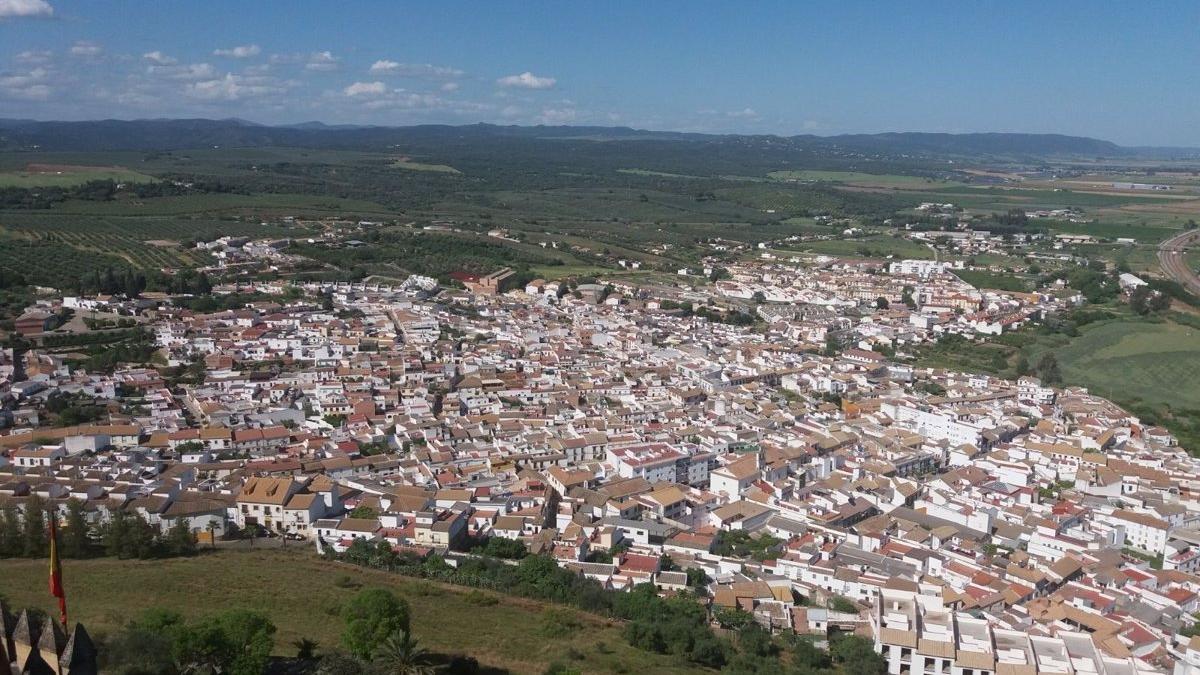 Vista aérea de Almodóvar del Río.