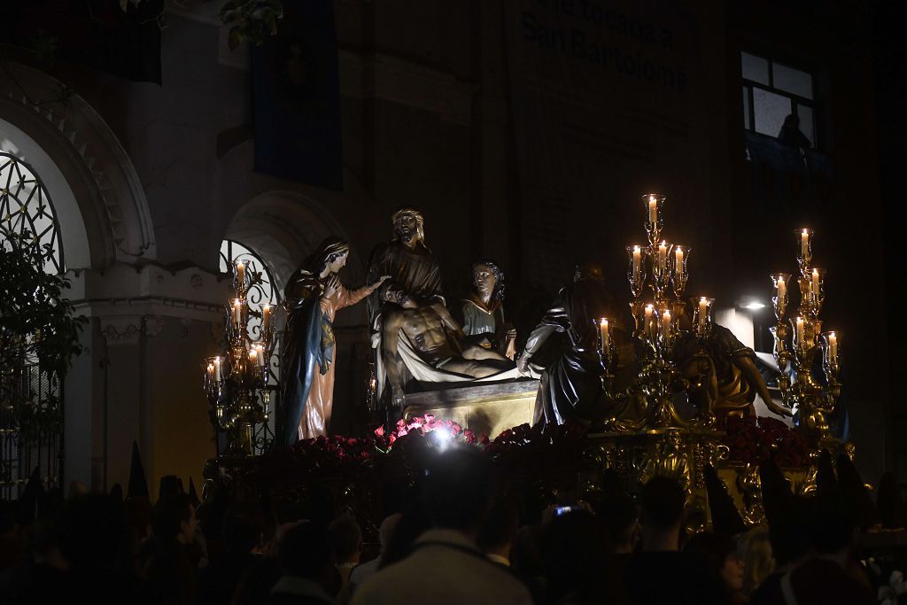 Las imágenes de la procesión del Santo Sepulcro este Viernes Santo en Murcia