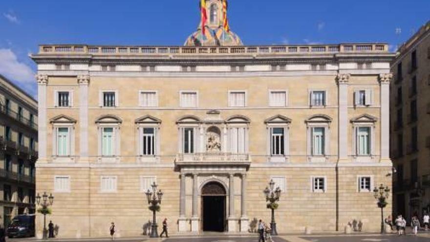 Vista del Palau de la Generalitat