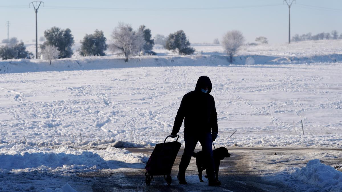 Temperaturas bajas después de la nevada. FOTO: JOSÉ LUIS ROCA