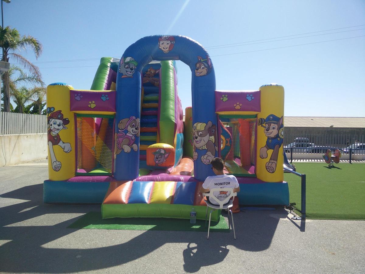 Imagen de archivo de un castillo hinchable.