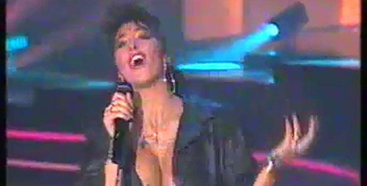 Una actuació de Sabrina a TVE el 1988.