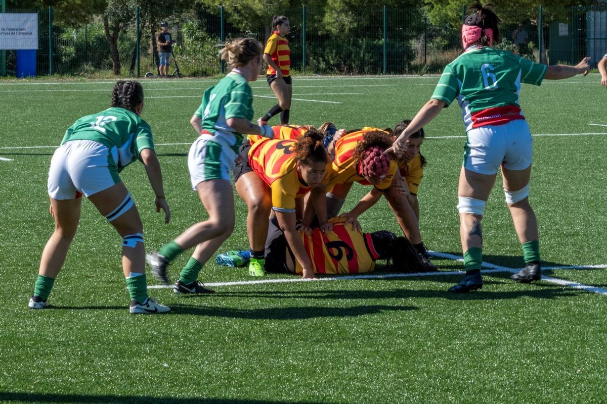 Partido de rugbi entre las selecciones de Catalunya y de Euskadi en Tarragona. Partido de rugbi entre las selecciones de Catalunya y de Euskadi en Tarragona.