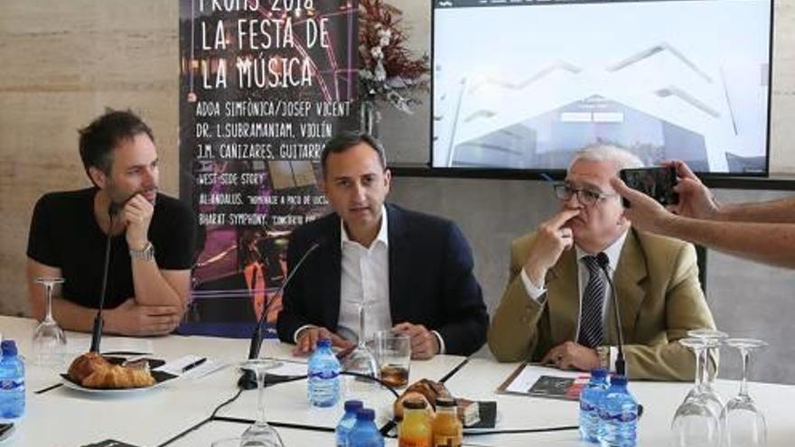 Josep Vicent, César Sánchez y César Augusto Asencio.