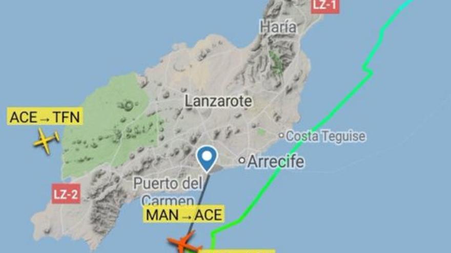 Un avión aterriza en Lanzarote con un pasajero que presenta problemas cardíacos