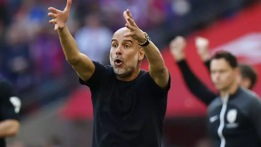Guardiola: "Si no es la Champions, pues ser芍 la Europa League..."