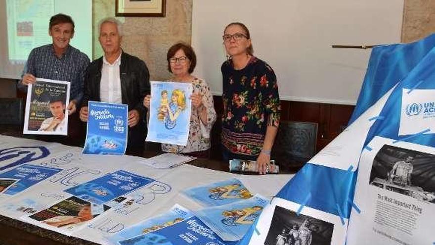 Miguel, Sobral, Fernández y Campos, en la presentación. // G.Santos