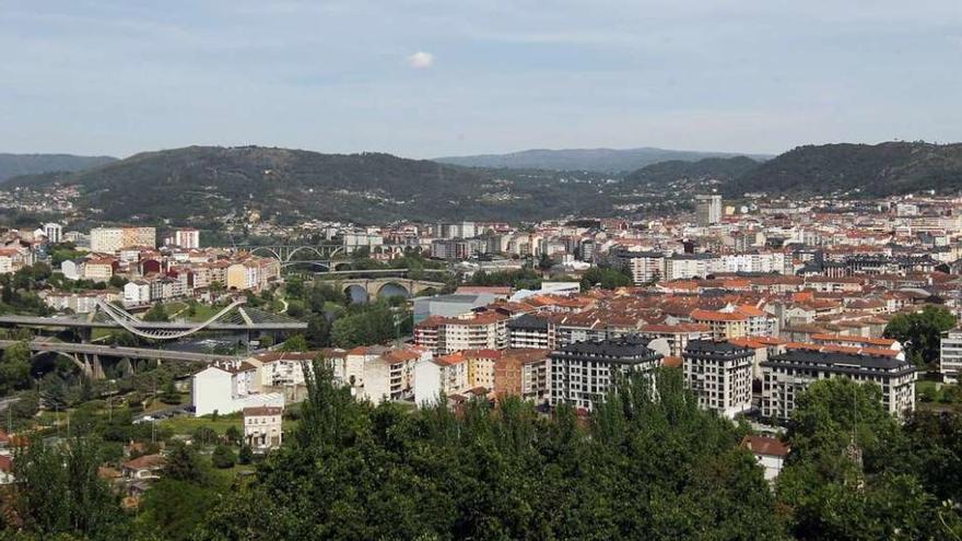 Vista del casco urbano de Ourense. // Jesús Regal