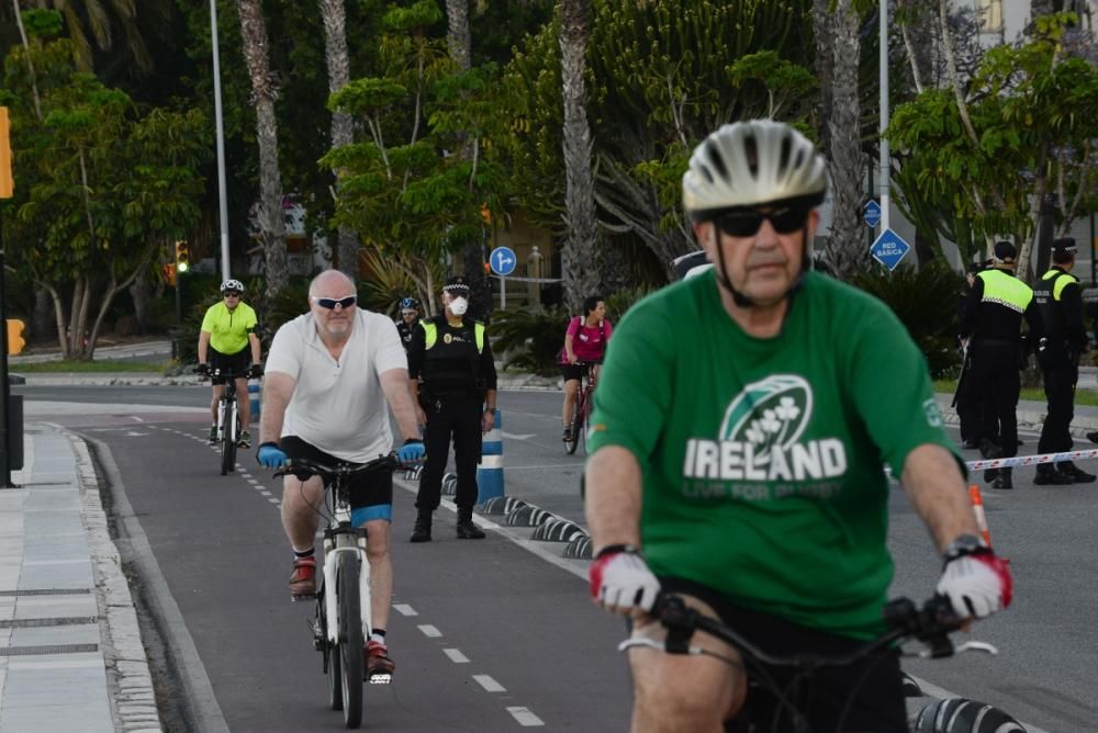 Segundo día con autorización de la práctica deportiva y con refuerzo policial.