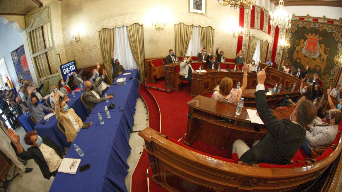 La votación de esta mañana en el Ayuntamiento de Alicante