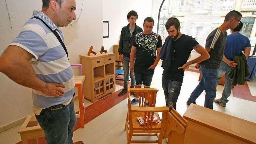 La exposición del ciclo de Madera abrió ayer. // Bernabé / Víctor Espiño