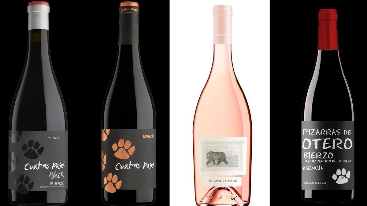 Algunos de los vinos de Martín Códax en la DO El Bierzo.