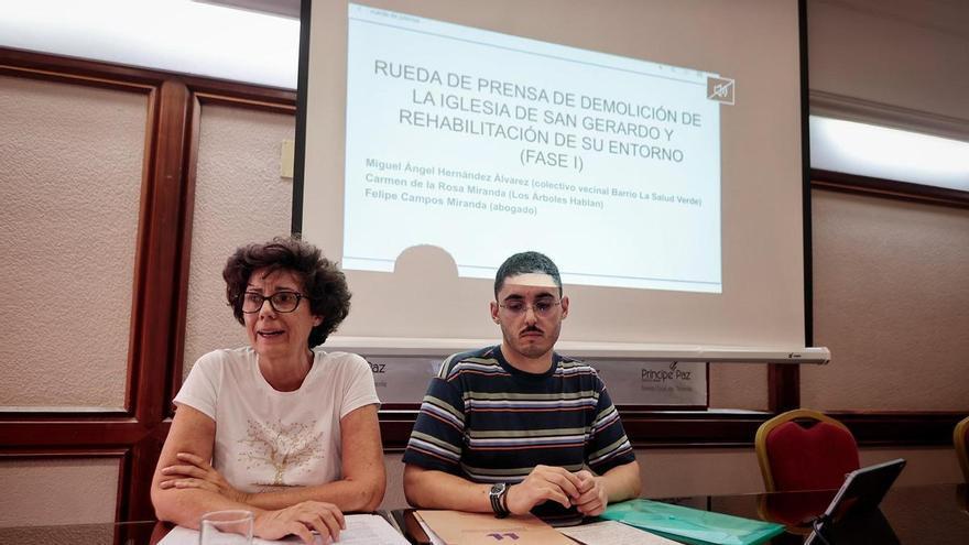 Los vecinos del barrio de La Salud se reúnen para hablar sobre el proyecto de demolición de la antigua iglesia de San Gerardo