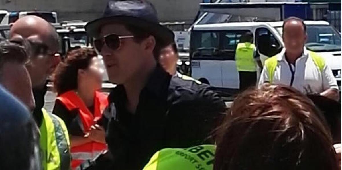 Brad Pitt llega a Gran Canaria