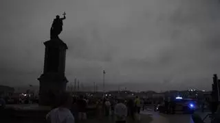 Al Gijón más entusiasta le hizo ilusión “sentir” el eclipse: "Fue un momento especial, diferente y único"