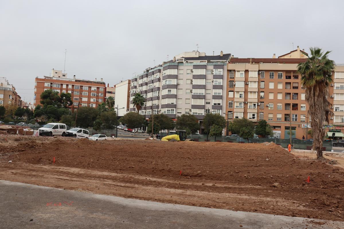 Así marchan las obras en el "agujero de la vergüenza" de Orriols