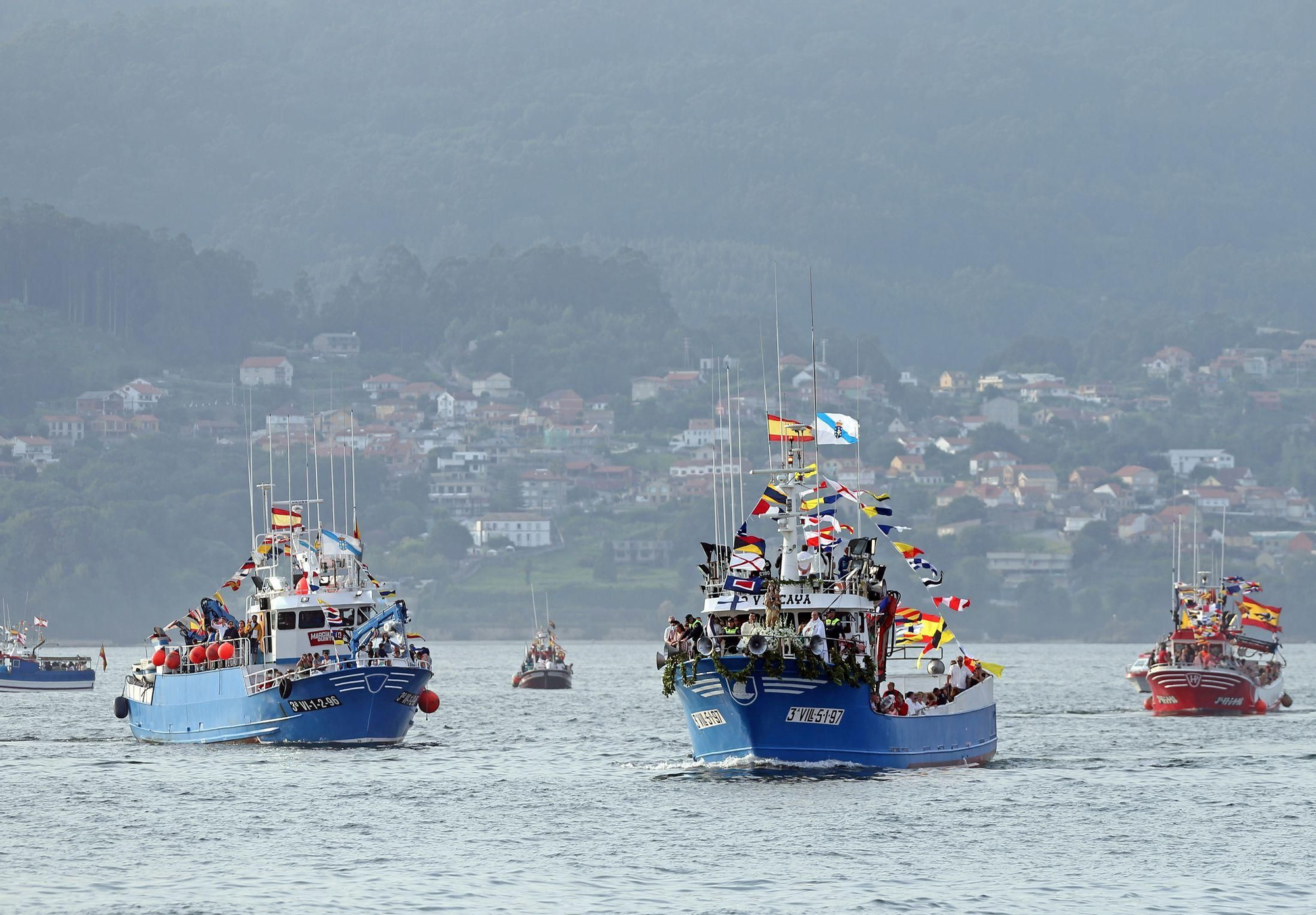 Las mejores imágenes de la procesión marítima de O Berbés