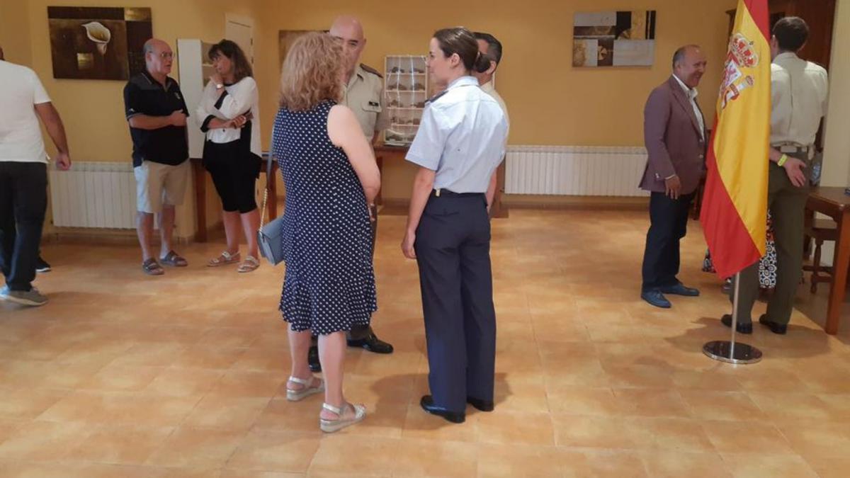 Imagen de la inauguración de la exposición . | Cedida