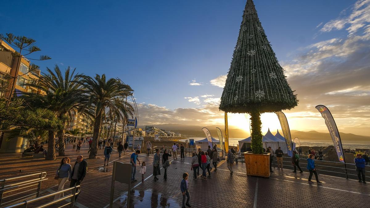 El tiempo en Las Palmas de Gran Canaria en la víspera de Nochebuena