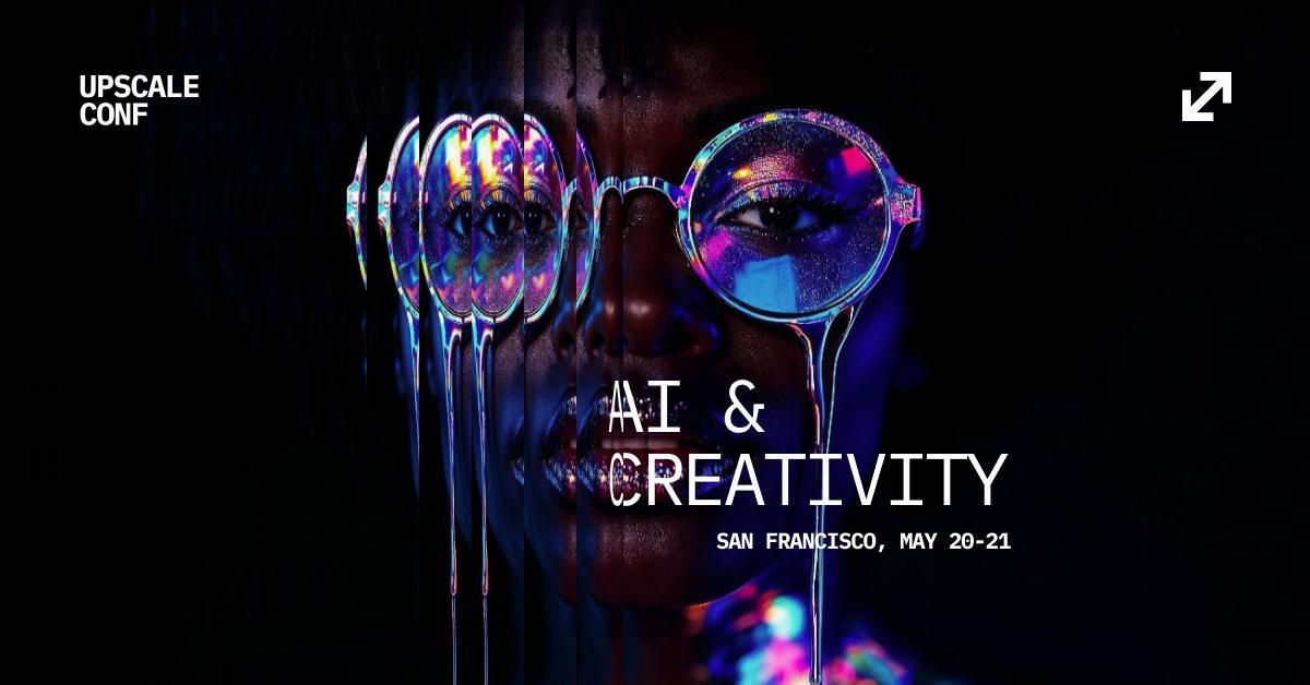 El cartel de la Upscale Conf de Freepik, que tendrá lugar en mayo de San Francisco.