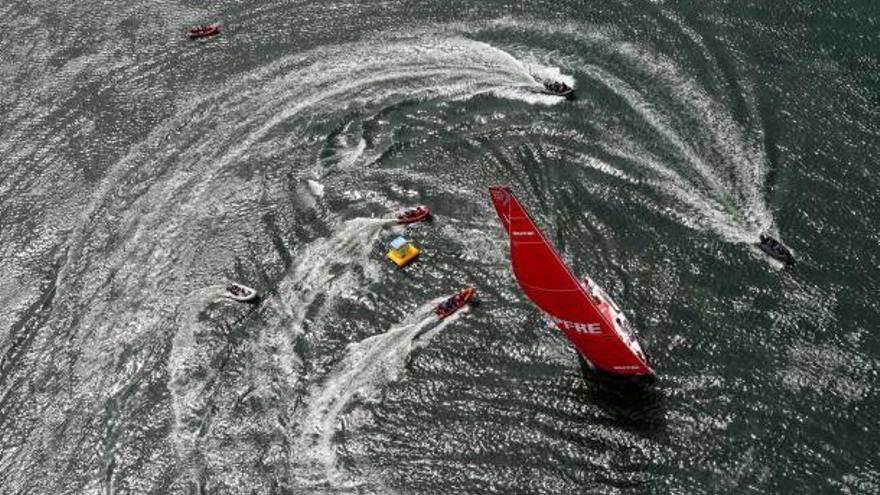 Un momento de la salida de la regata desde Alicante en su edición de 2017.