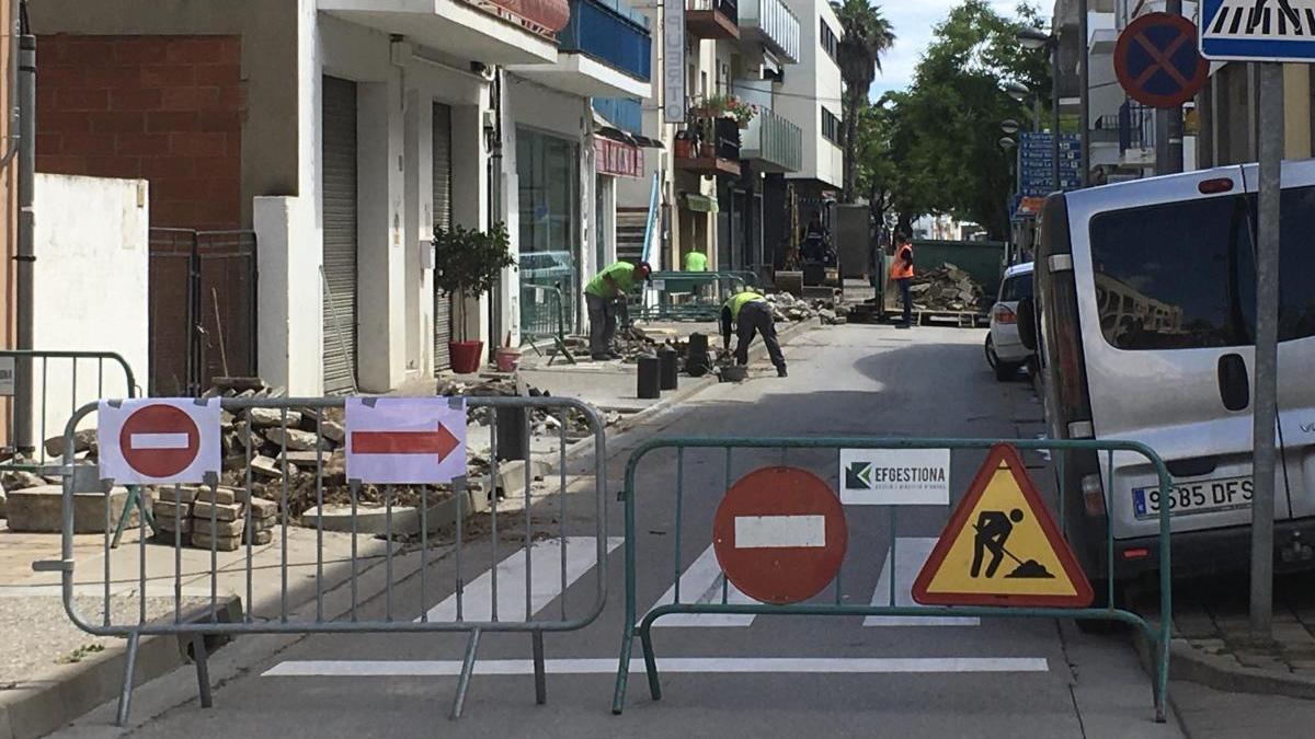 El Carrer del Castellar en obres