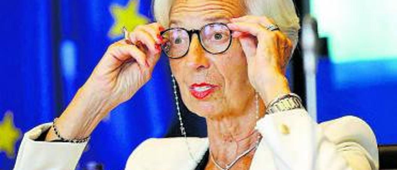 Christine Lagarde, ayer en Bruselas. |  // EFE