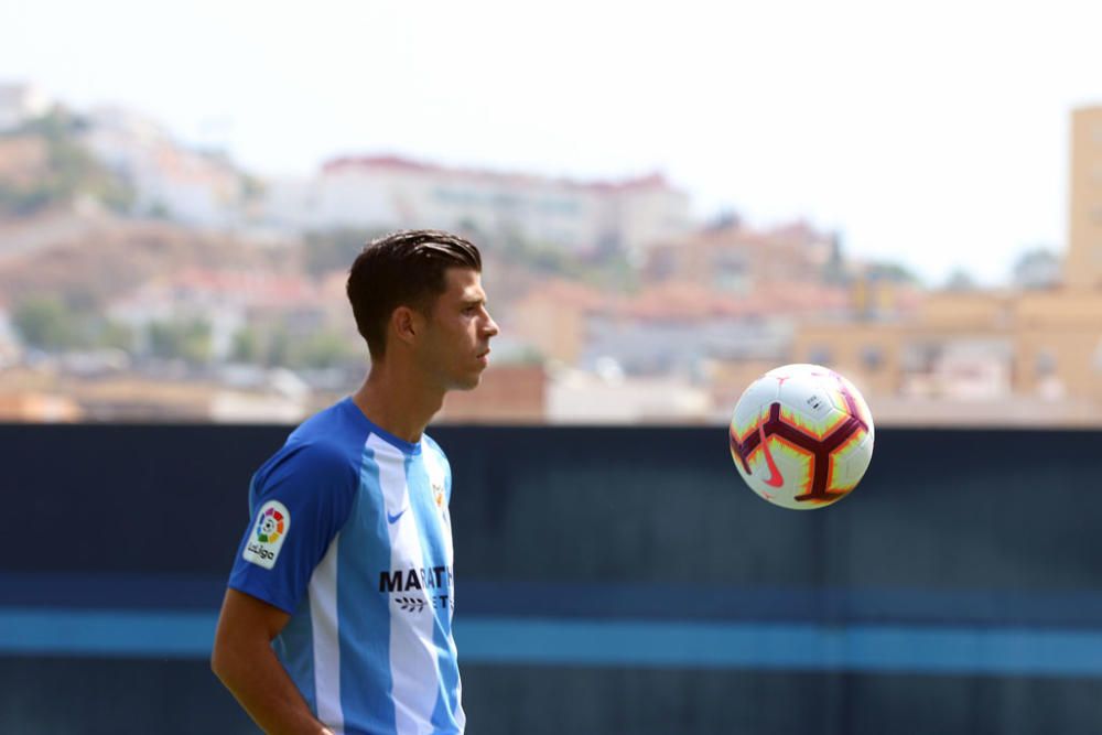 El delantero canario llega a La Rosaleda para acabar con la falta del gol del equipo en los últimos encuentros de preparación