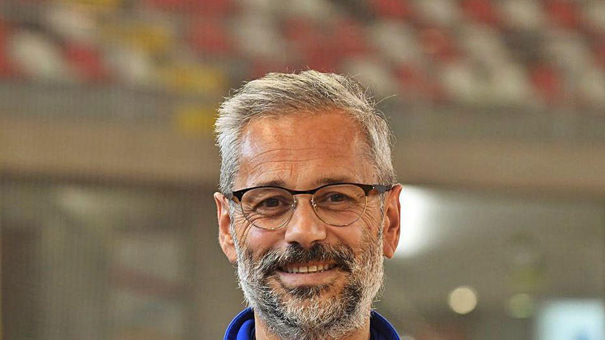 Juan Copa, ayer en el Palacio de los Deportes de Riazor.