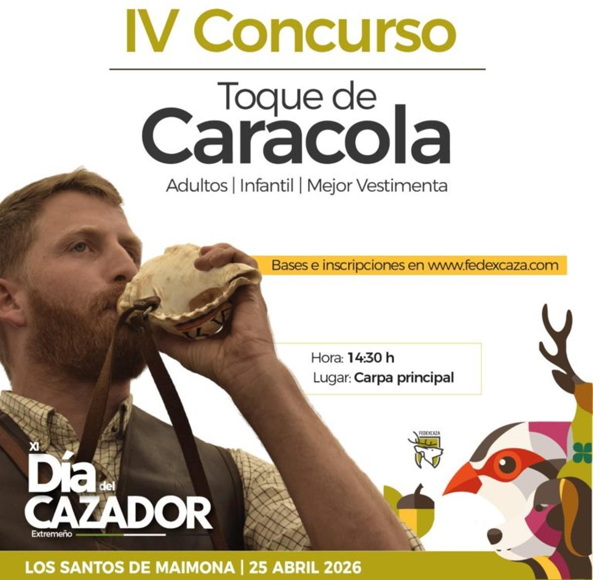 Cartel del XI Día del Cazador Extremeño.