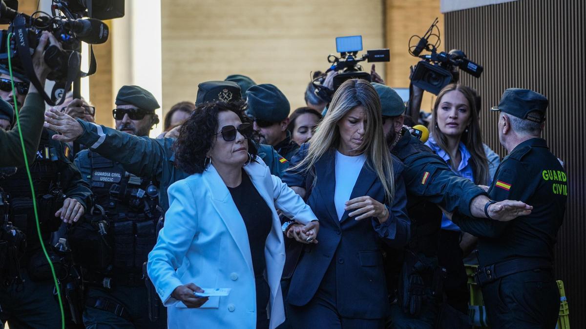 Maribel Vilaplana, el dia que va declarar en el jutjat de Catarroja