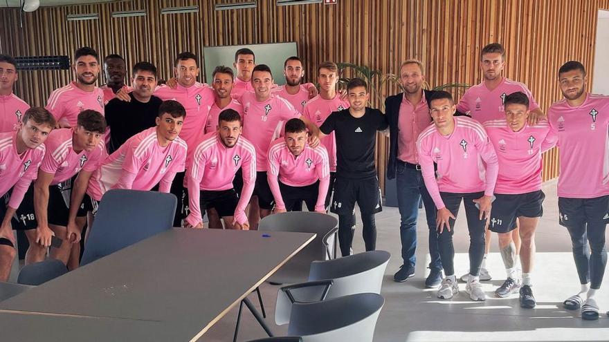 La AFE visita al Celta y da su apoyo a Denis Suárez