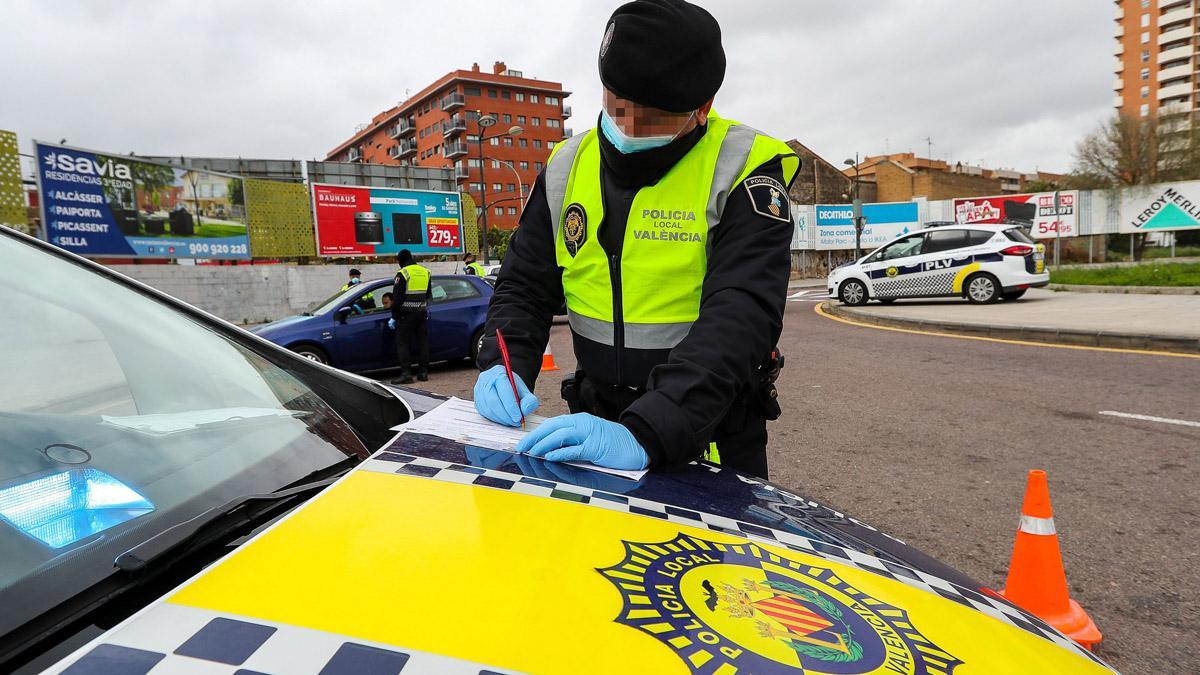 Agentes de la policía local de Valencia